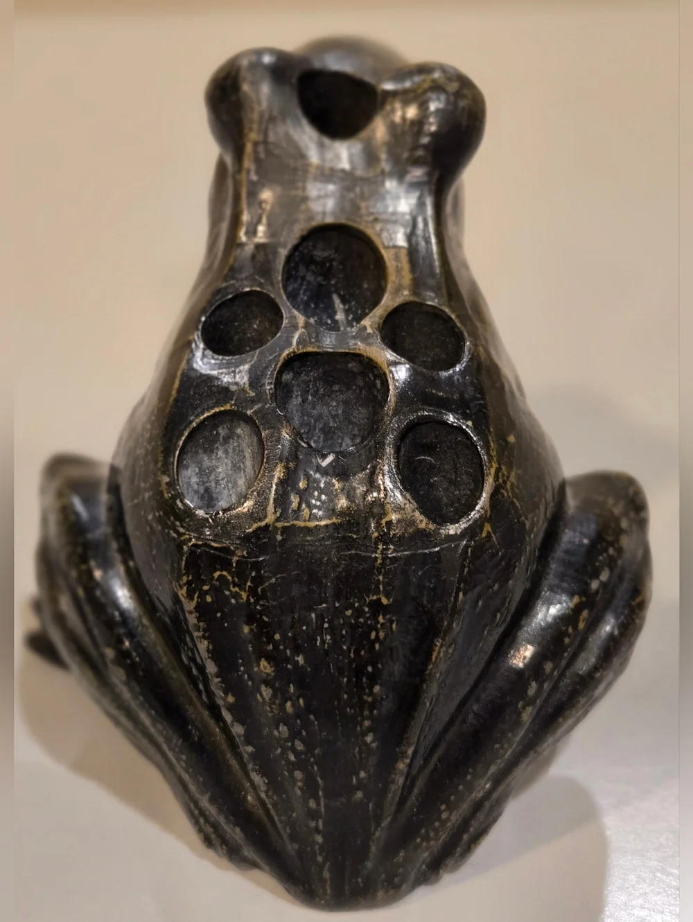 Antique Decorative Bronze Flower Frog